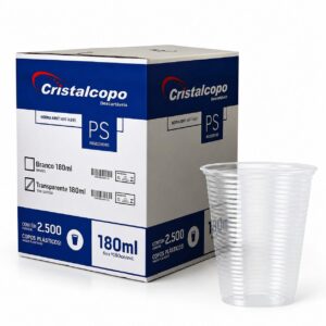 Copo Descartável 180ml  – Cx 2.500 Unidades