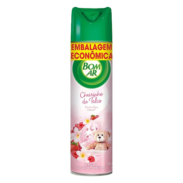 Perfumador Bom Ar Aerossol Talco 360ml