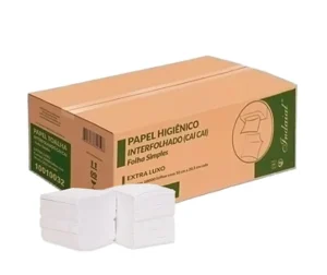 Papel Interfolha 22,5x20cm Ouropel – Pacote com 4.800 Folhas