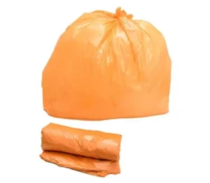 Saco Para Lixo Laranja 60L com 100 Und