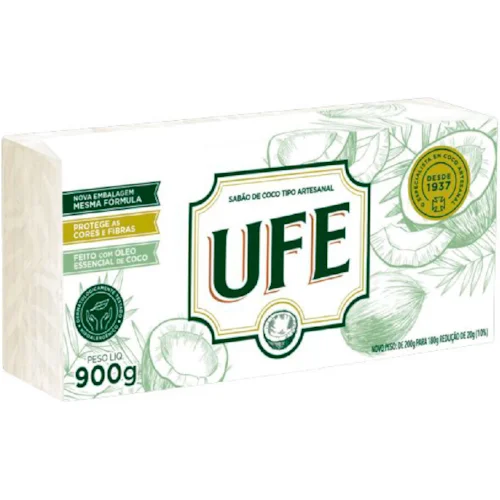 Sabão Em Pedra Coco UFE – 10 pct. c/ 5x180g