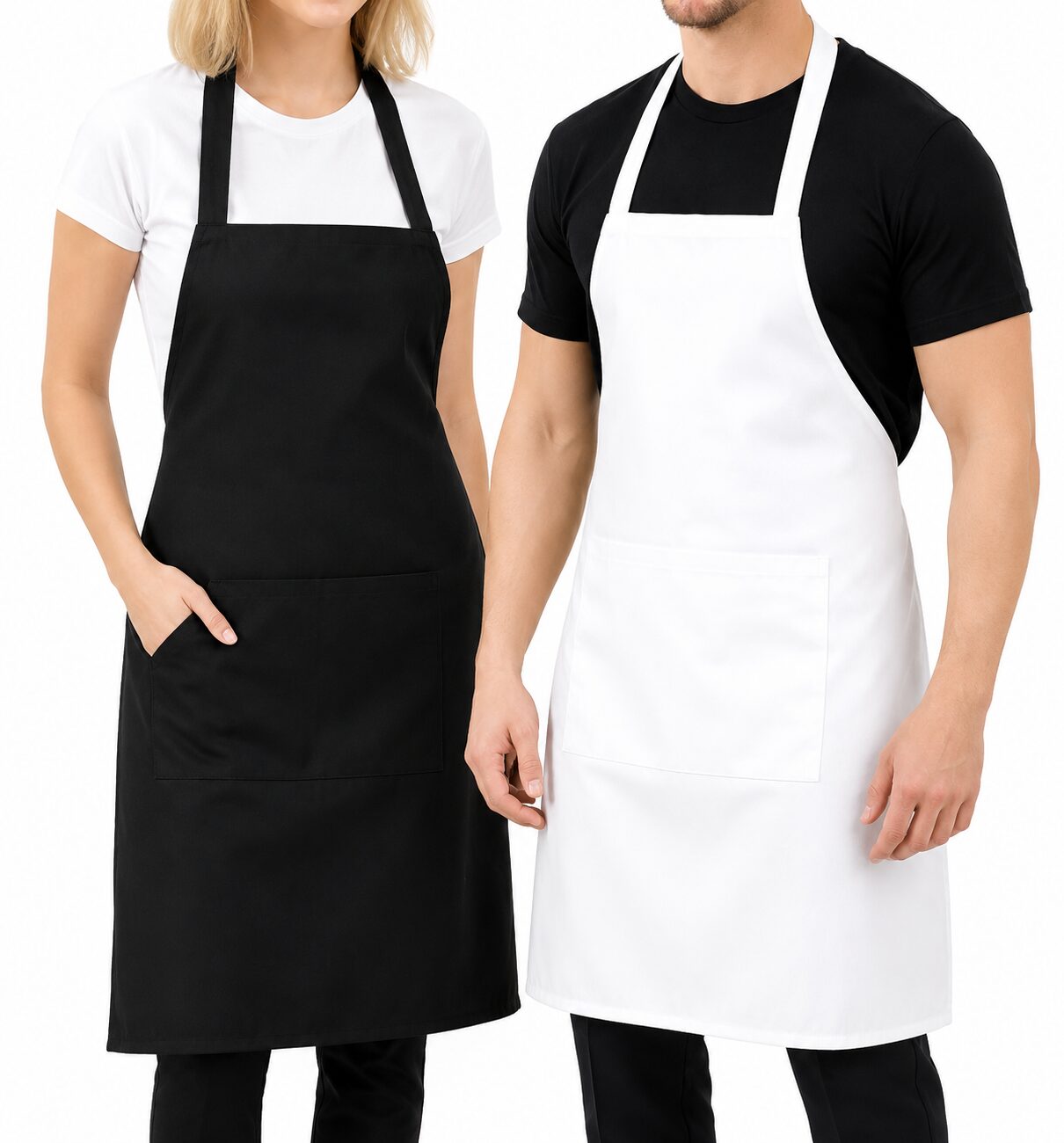 Avental Oxford Preto com Bolso Unidade
