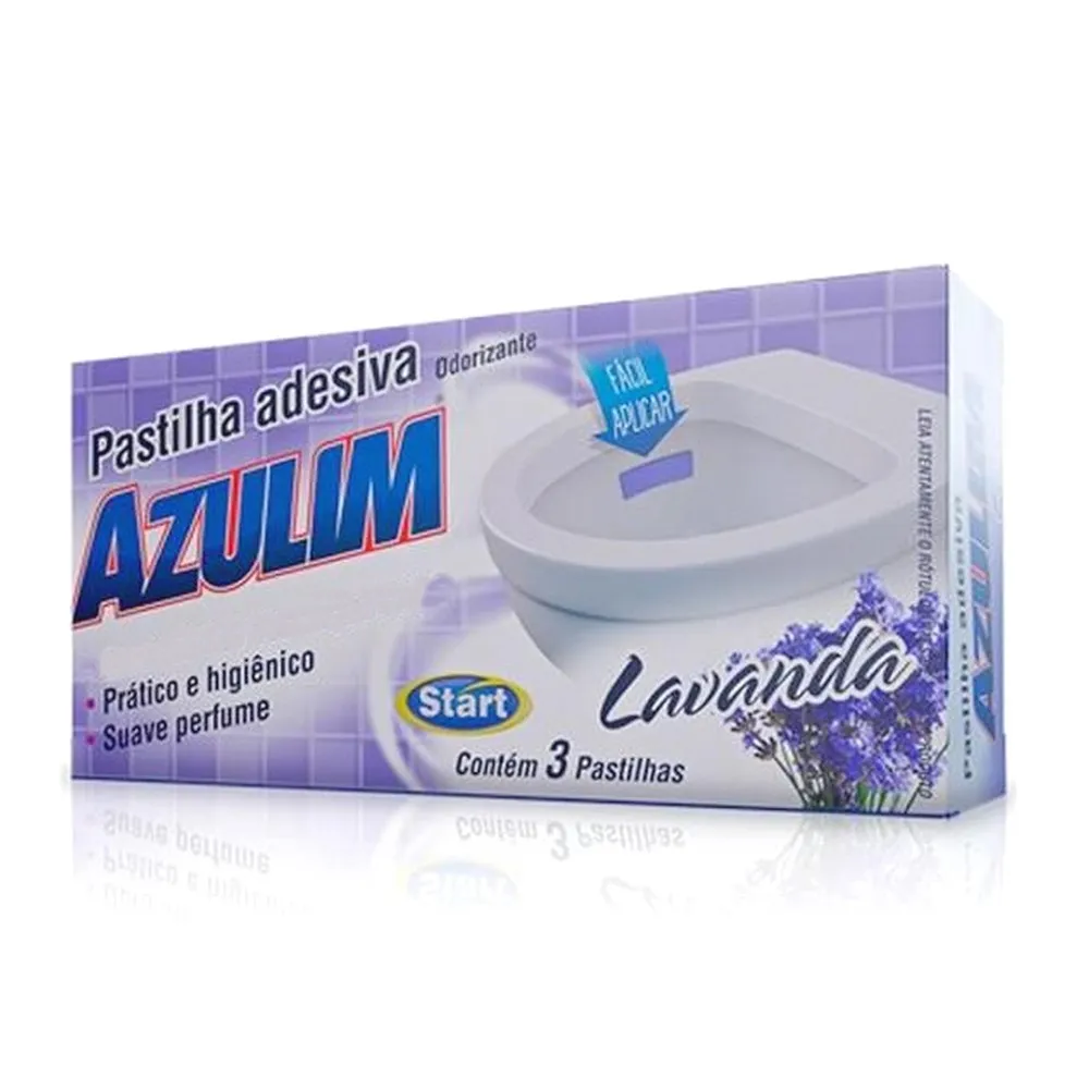 Pastilha Adesiva Start Azulim Lavanda com 3 Pastilhas