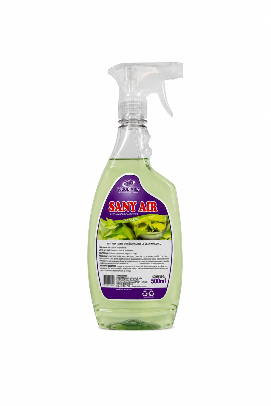 Perfumador Sany Air Ecoquímica 500ml Chá Verde