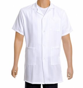 Jaleco Oxford Branco Unidade – Tecido Resistente e Confortável