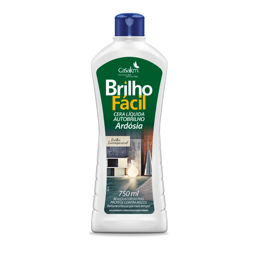 Cera Ardosia Casa KM Brilho Fácil 750ml