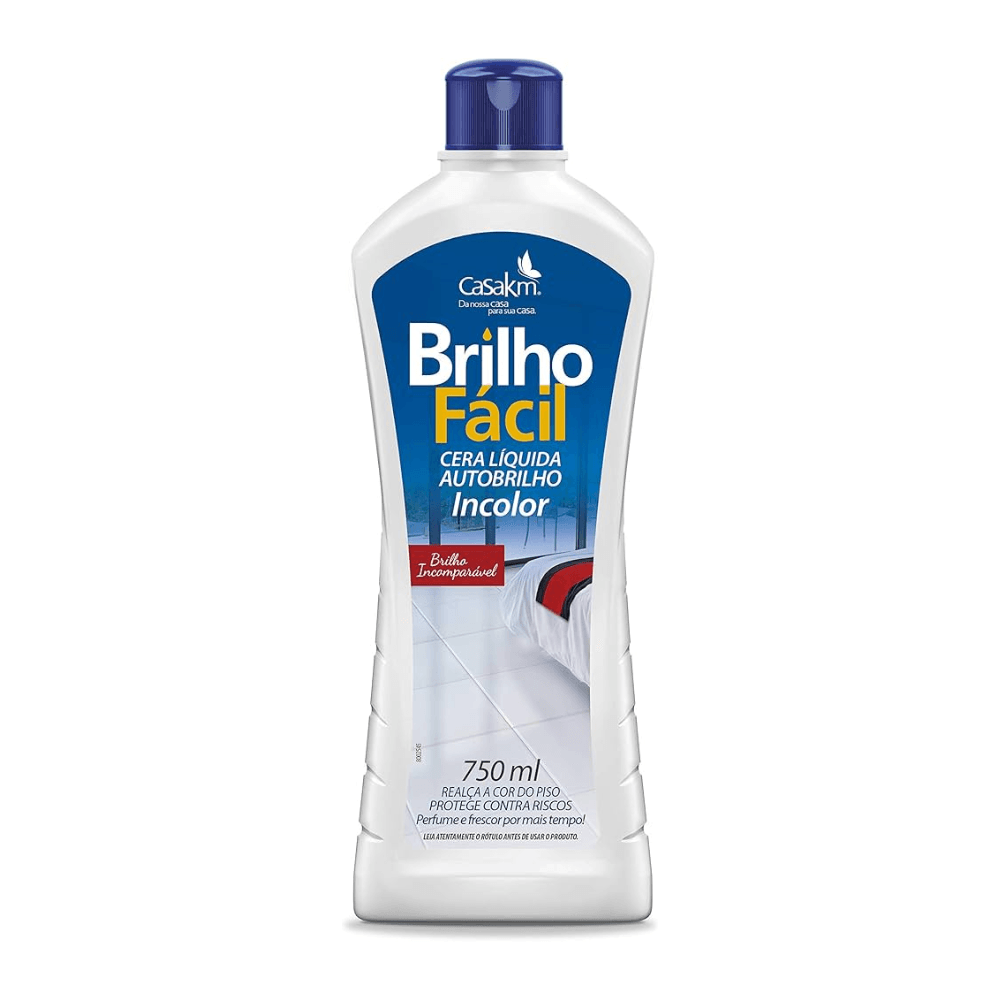 Cera Incolor Casa KM Brilho Fácil 750ml