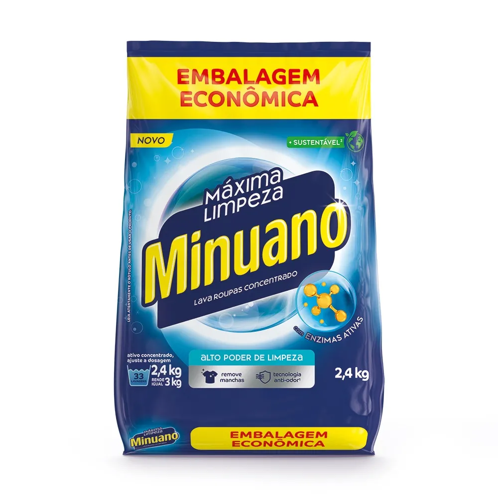 Sabão Em Pó Minuano – 2,4 KG