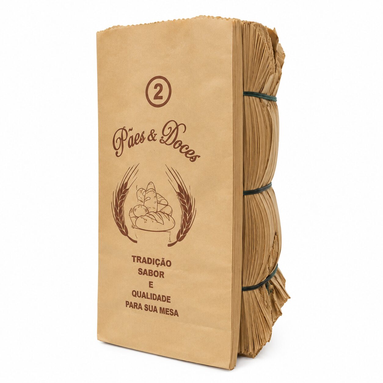 Saco De Papel Pardo Pão 10 KG 1000und Lutepel