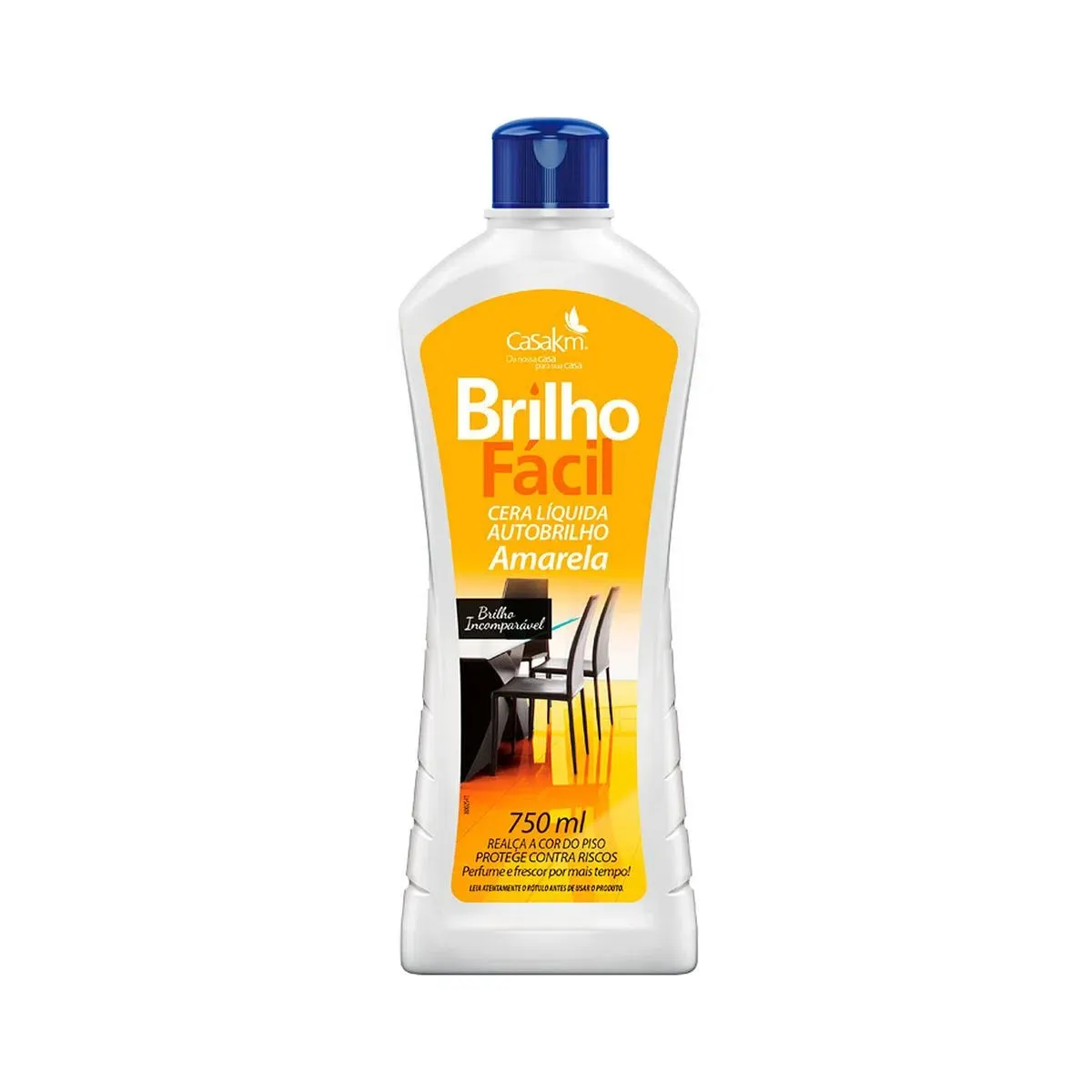 Cera Amarela Casa KM Brilho Fácil 750ml