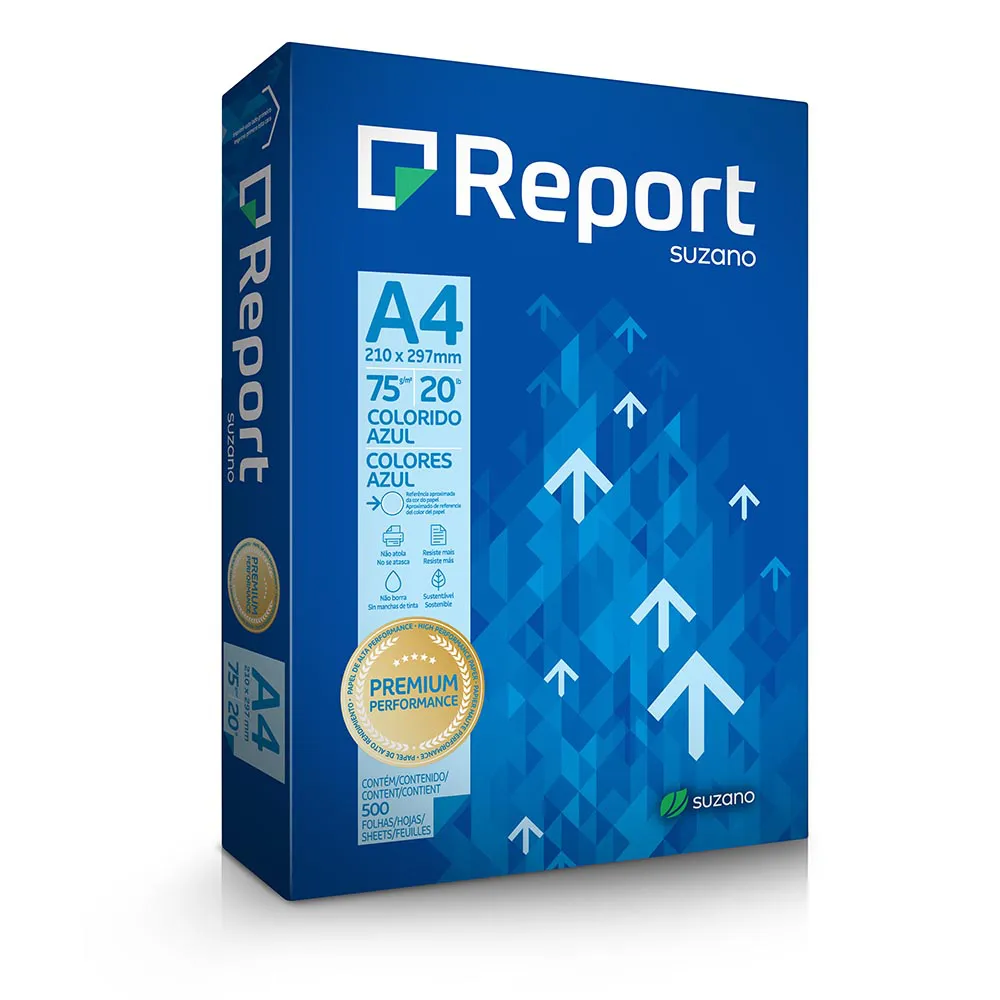 Papel Sulfite A4 75g Report – Pacote com 500 Folhas