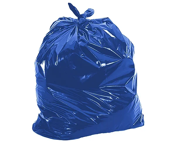 Saco Para Lixo Azul 100L com 100 Unidades