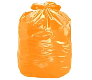 Saco Para Lixo Laranja 40L com 100 Und