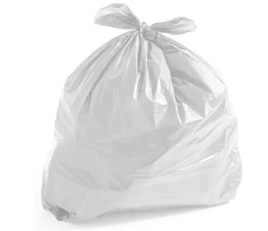 Saco Para Lixo Branco 40 Litros – 100 Unidades