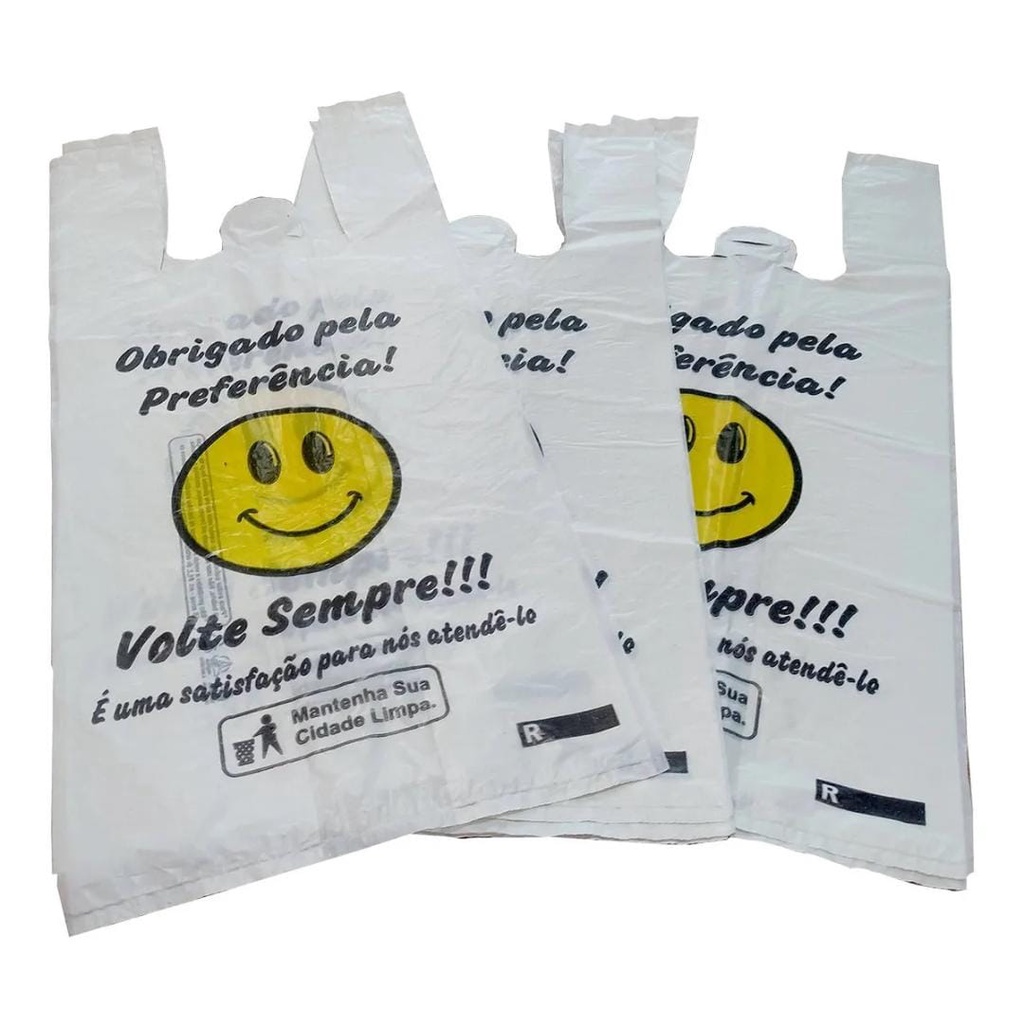 Sacola Volte Sempre Branca 38×50 – Fardo 1,8kg