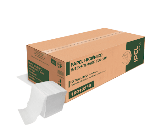 Papel Higiênico Cai-Cai 10x10cm Indaial – 8.000 Folhas Duplas