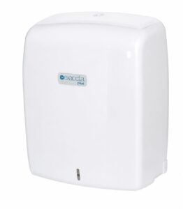 Toalheiro Mini Auto-Corte para Papel Toalha em Bobina – Alta Durabilidade
