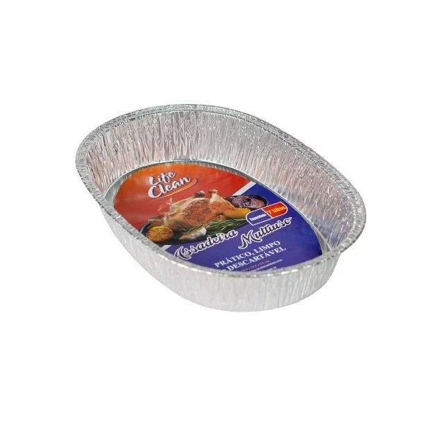 Assadeira Oval 7 Litros – Pacote com 25 Und
