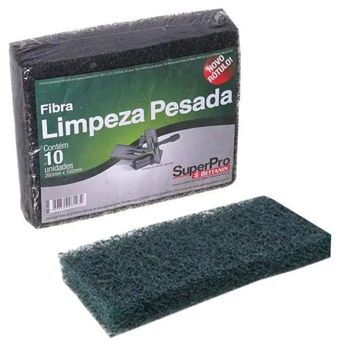 Esponja Fibraço Bettanin Limpeza Pesada Slim –  10 Und