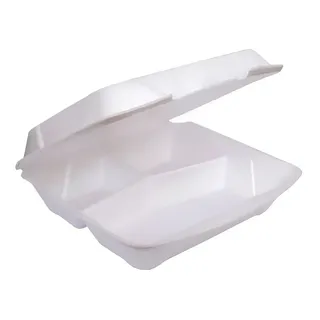 Bandeja HF100/3 3 Divisórias Com Tampa 1.100ml – Pacote com 100 Und
