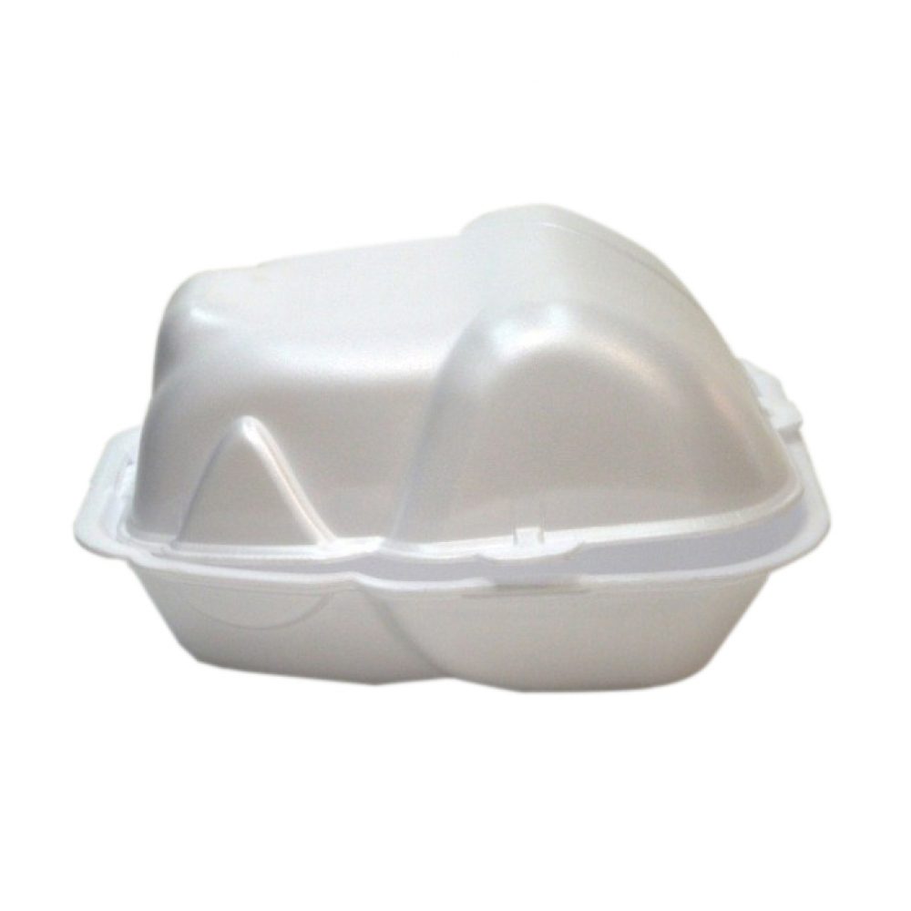 Embalagem Isopor para Frango 234x210x57mm Conservação e Transporte de Alimentos 100 Und
