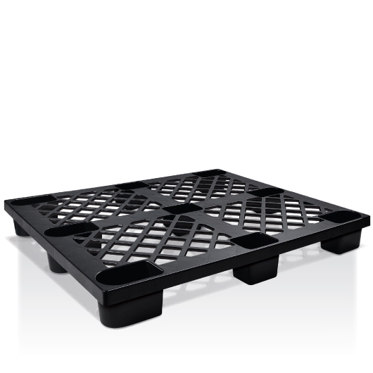 Pallet Multiuso Preto Reforçado para Armazenamento, Transporte e Organização