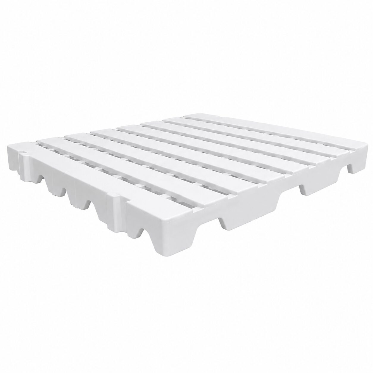 Estrado Modular Plástico 50x50x4,5cm Branco para Câmara Fria, Estoque e Áreas Úmidas