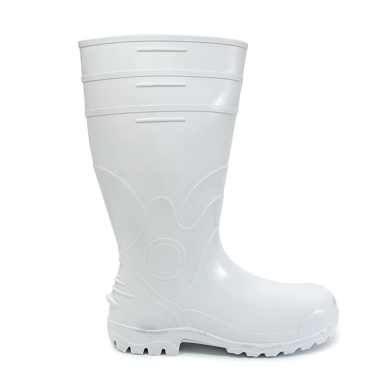 Bota PVC Branca Cano Longo EPI – Proteção, Resistência e Conforto