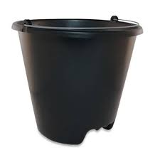 Balde Preto 20 Litros com Pegador