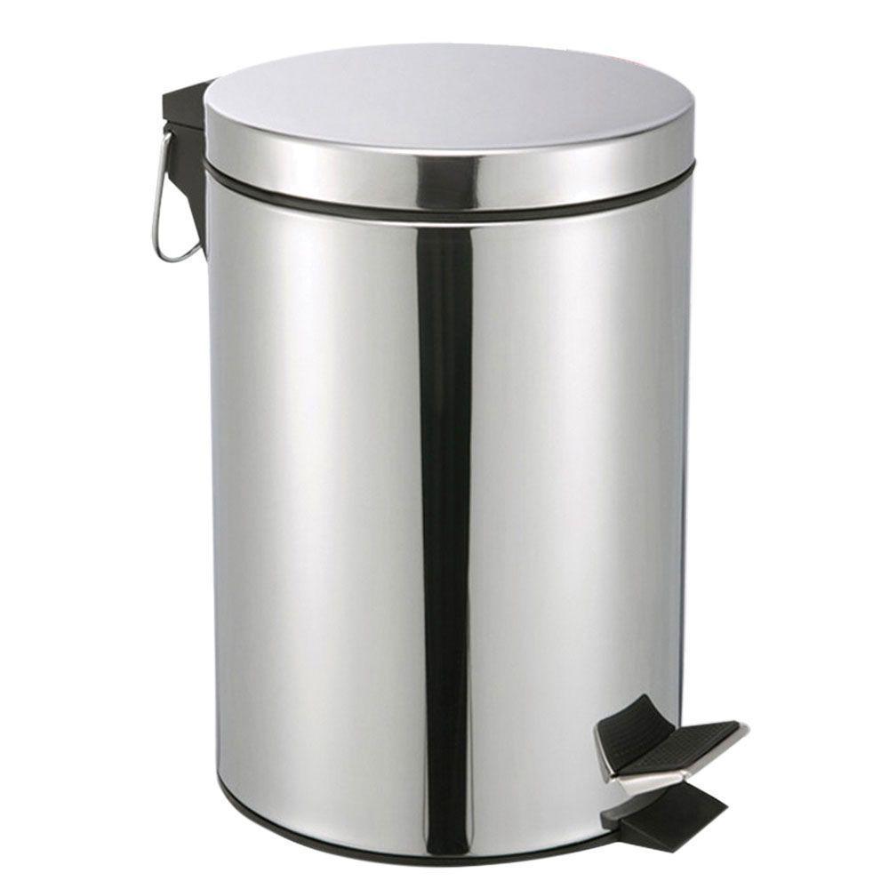 Lixeira Inox 5 Litros com Pedal e Balde Interno Removível
