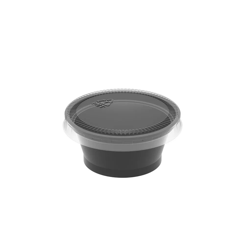 Pote para Molho 30ml Preto PraticPack 700 Und